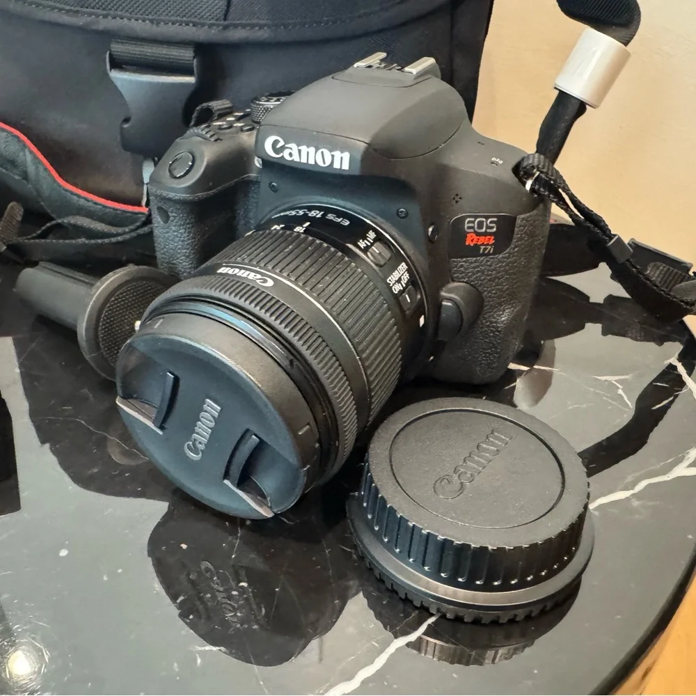 Canon EOS Rebel T7i DSLR Camera + 18–55mm Lens – Excellent Condition